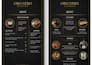 premium restaurant menu design